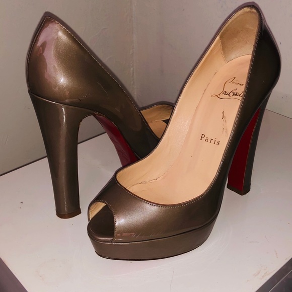 Peep toe Christian Louboutins - Picture 7 of 8